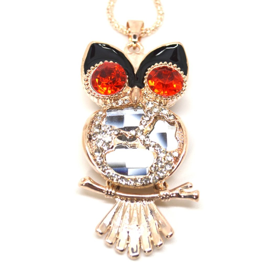 12PC Special edition night owl Sweater necklace 2 colors